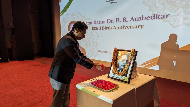Embassy, with Dr. Ambedkar International Mission & Ambedkar Seva Samiti, celebrated Dr. B.R. Ambedkar's 133rd Birth Anniversary