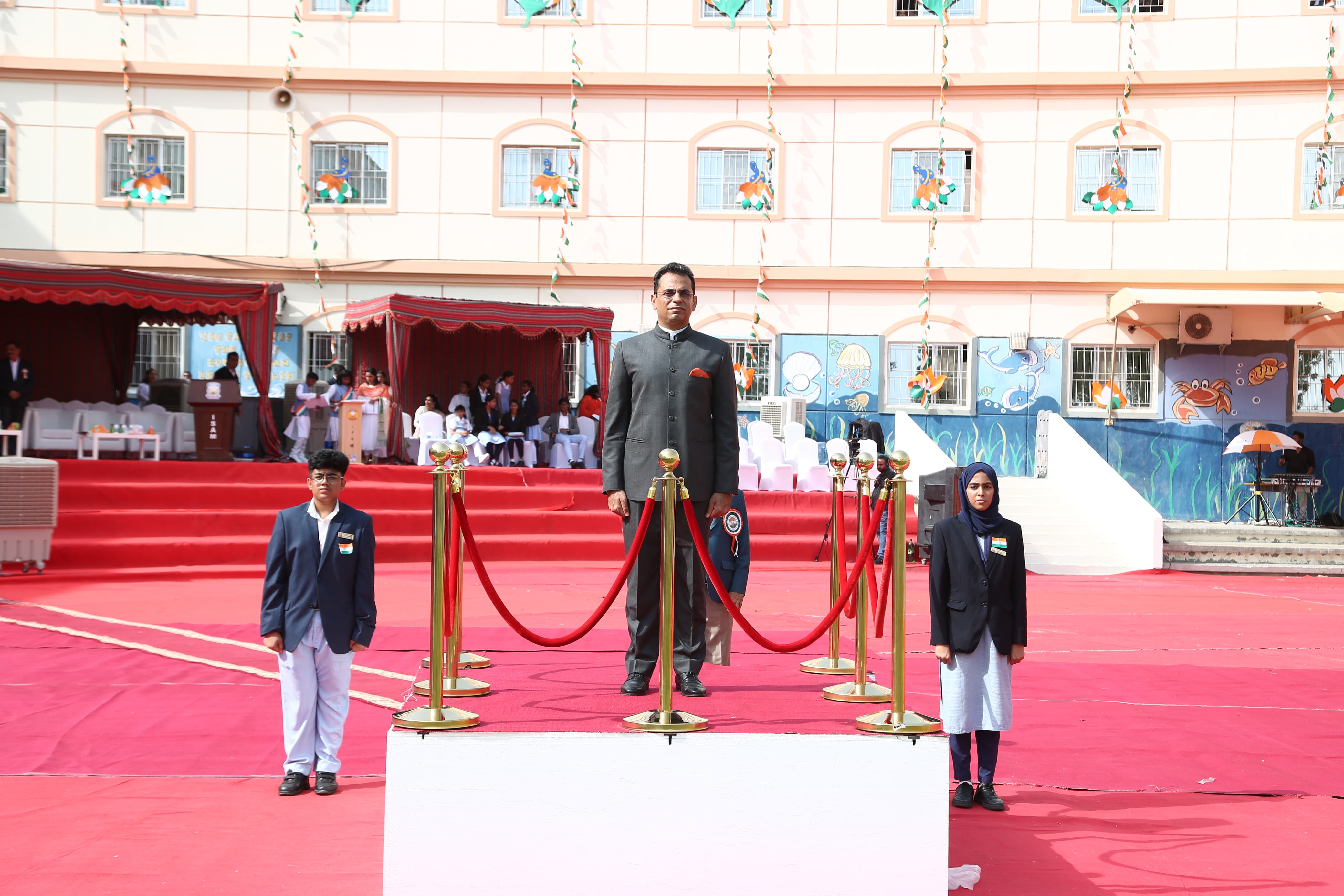 Amb Amit Narang presides as Chief Guest at Indian School Maabela's Independence Day celebrations 