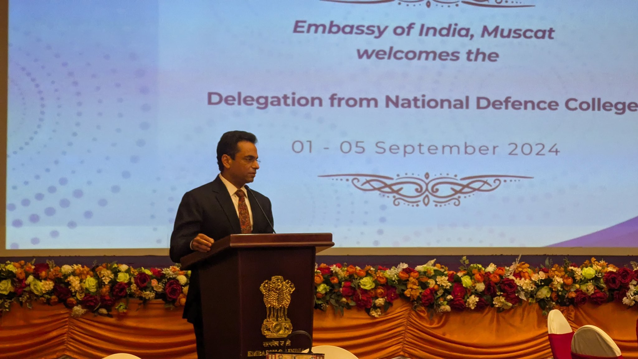 Embassy of India welcomes Delegation from National Defence College 